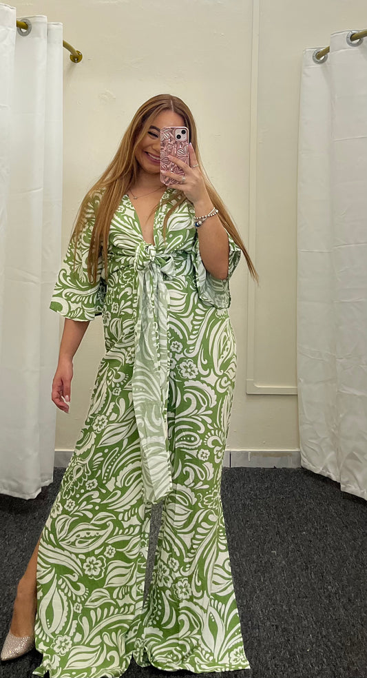 Verdant Vortex Jumpsuit