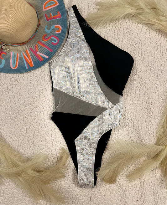 Disco One Shoulder Swimsuit