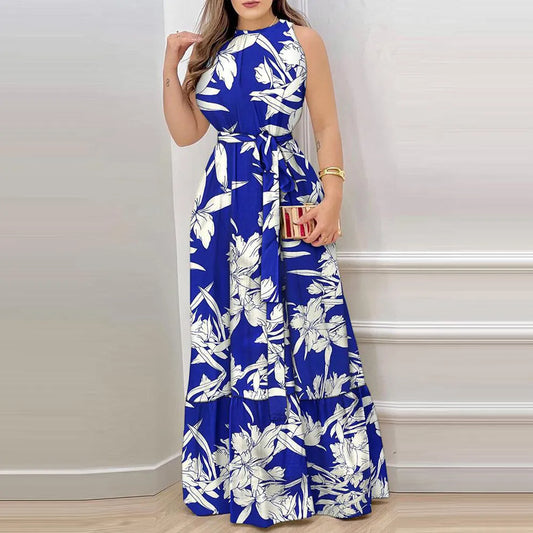 Blue Blossom Maxi Dress